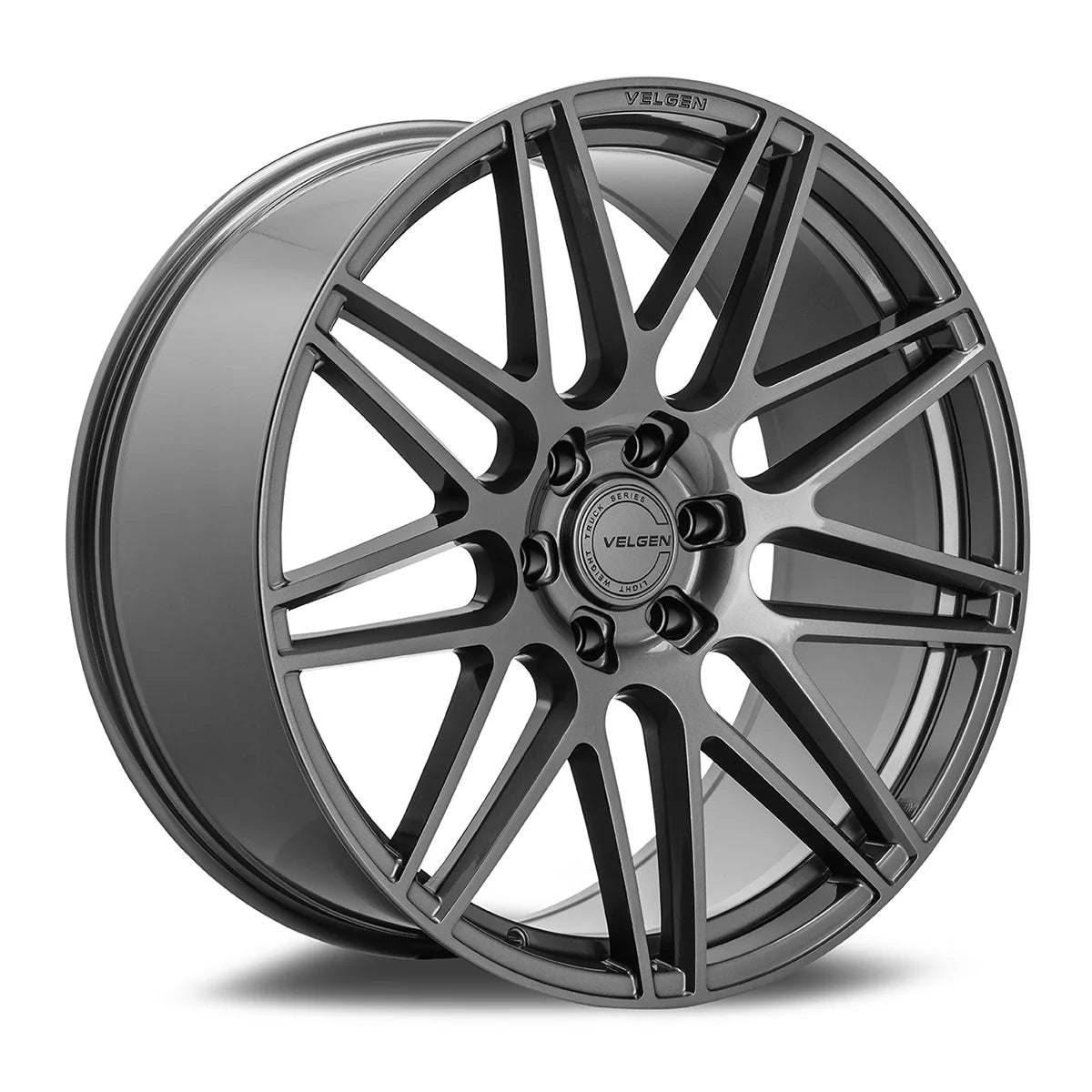VELGEN WHEELS VFF-9 24X10 6X135 +30/+38 GLOSS GUNMETAL COMPLETE SET STAGGERED FORD F150 21+