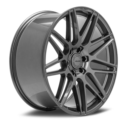 VELGEN WHEELS VFF-9 24X10 6X135 +30/+38 GLOSS GUNMETAL COMPLETE SET STAGGERED FORD F150 21+
