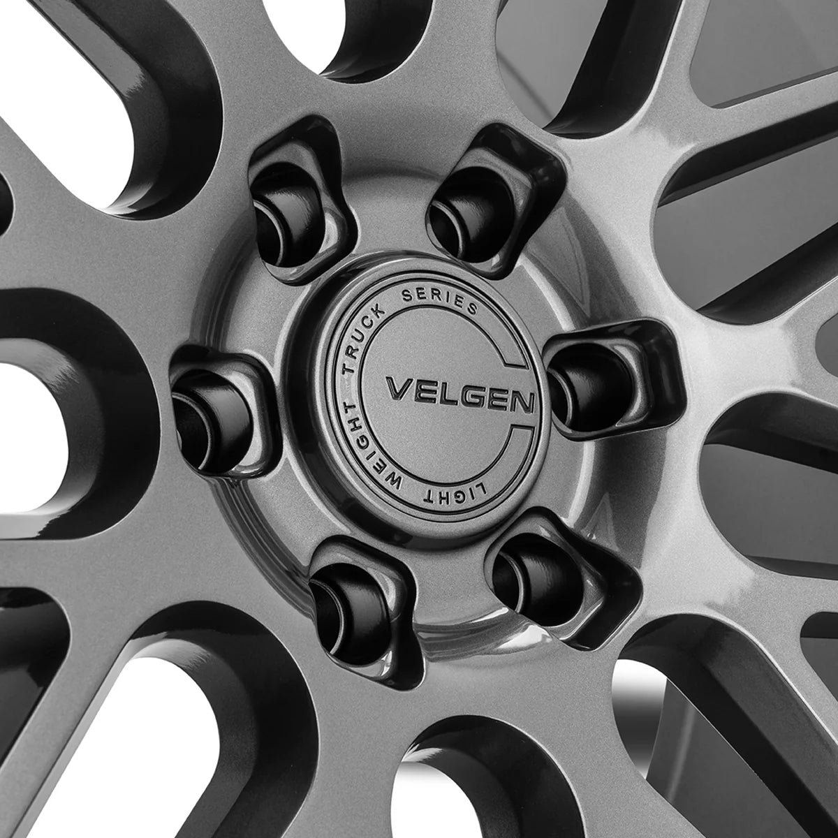 VELGEN WHEELS VFF-9 24X10 6X135 +30/+38 GLOSS GUNMETAL COMPLETE SET STAGGERED FORD F150 21+