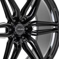 VELGEN WHEELS VFF-6 22X10 6X135 +30/+38 GLOSS BLACK COMPLETE SET STAGGERED FORD F150 21+