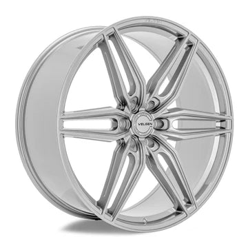 VELGEN WHEELS VFF-6 24X10 6X135 +30/+38 GLOSS SILVER COMPLETE SET STAGGERED FORD F150 21+
