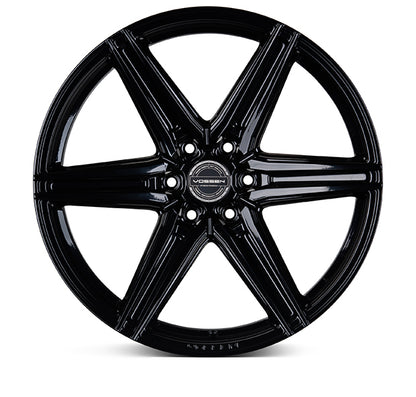 VOSSEN HF6-2 24X10 6X135 +25 OFFSET FORD F150 04-26 GLOSS BLACK