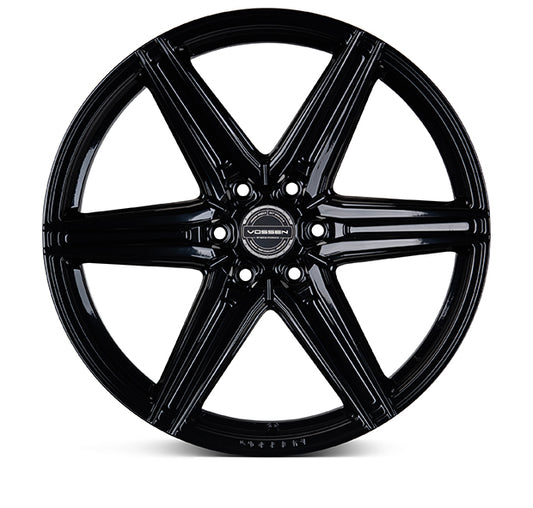 VOSSEN HF6-2 24X10 6X135 +25 OFFSET FORD F150 04-26 GLOSS BLACK