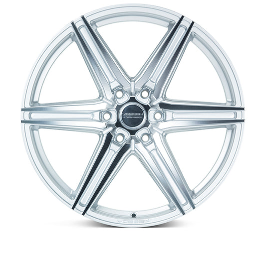 VOSSEN HF6-2 24X10 6X135 +25 OFFSET FORD F150 04-26 SILVER POLISHED