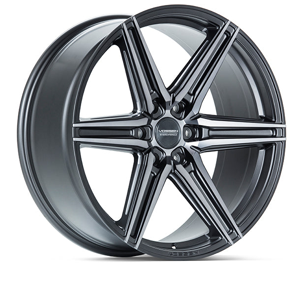 VOSSEN HF6-2 22X9.5 6X135 +20 OFFSET FORD F150 04-26 TINTED MATTE GUNMETAL