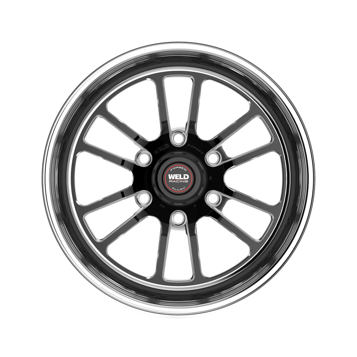 WELD S70HD 20X10 6X135 +36 OFFSET BLACK CENTER FORD F150 04-26