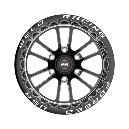 WELD S70 HD BEADLOCK 17X9.5 6X135 +24 OFFSET BLACK CENTER FORD F150 04-26