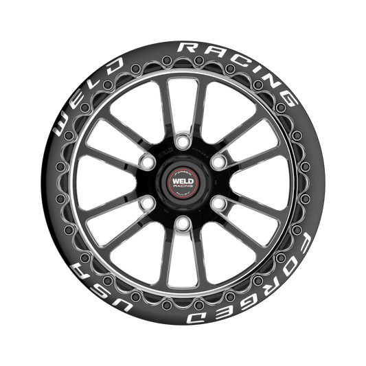 WELD S70 HD BEADLOCK 17X9.5 6X135 +24 OFFSET BLACK CENTER FORD F150 04-26