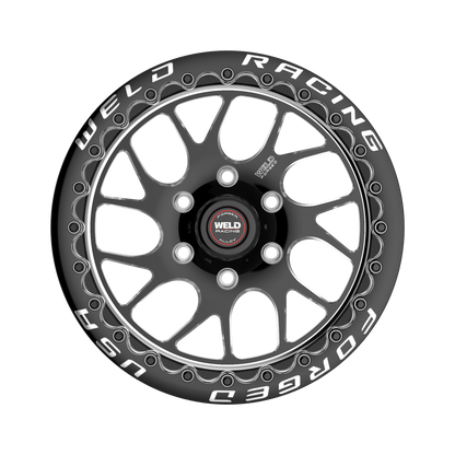 WELD S78 HD BEADLOCK 17X9.5 6X135 +24 OFFSET BLACK CENTER FORD F150 04-26