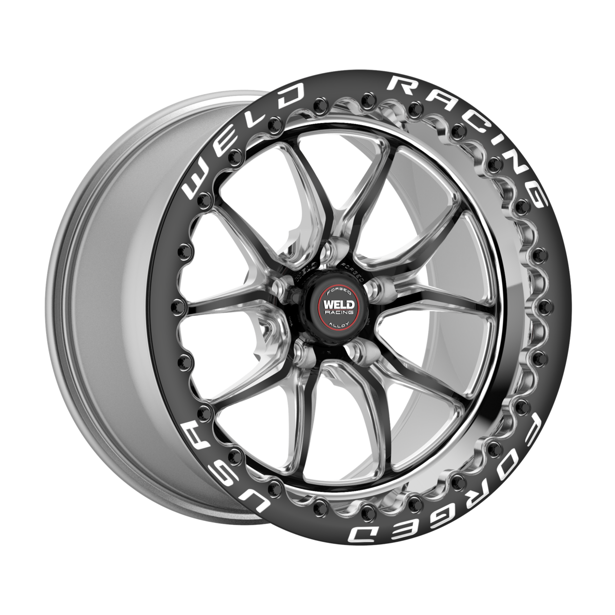 WELD S85 BEADLOCK 17X9.5 6X135 +24 OFFSET BLACK CENTER FORD F150 04-26
