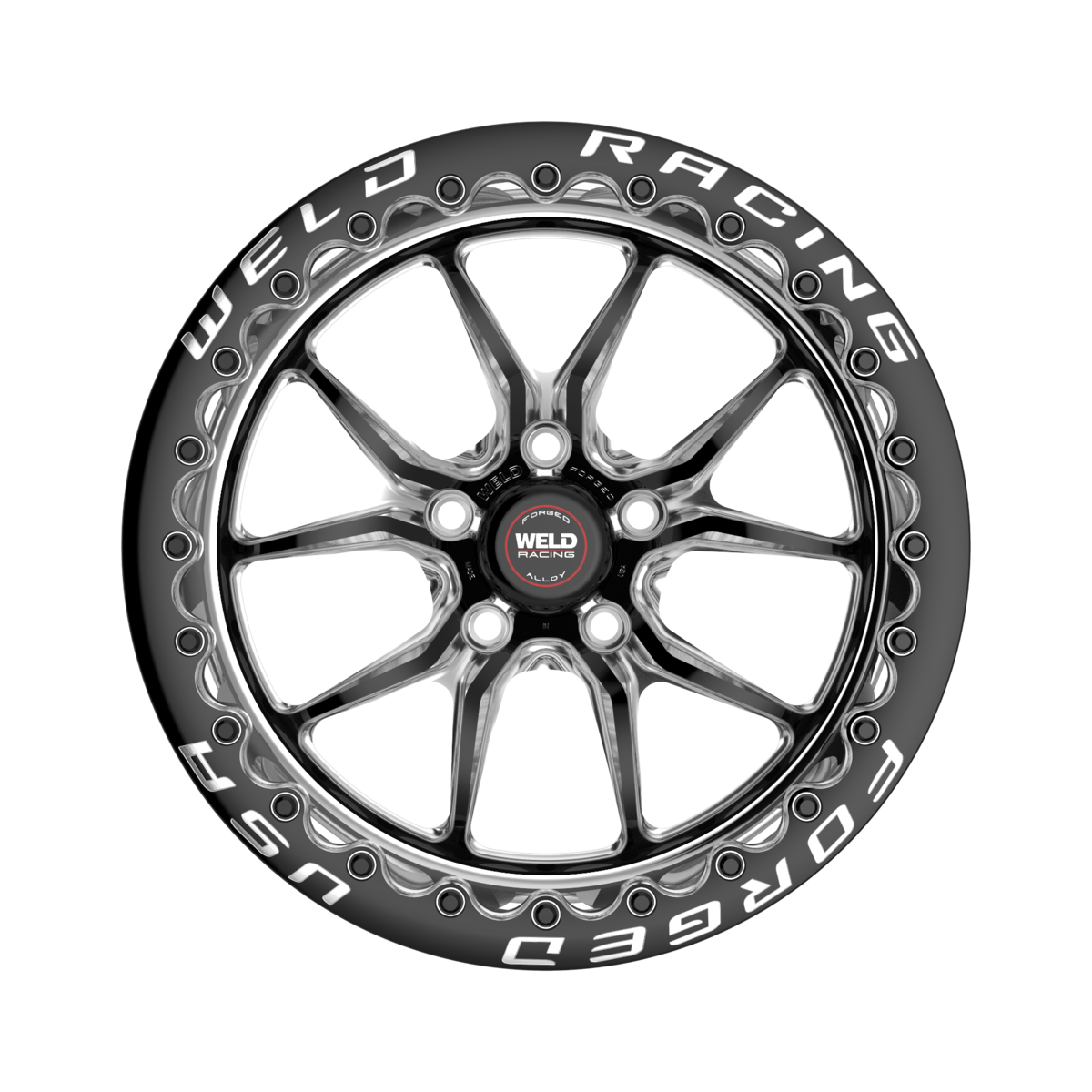 WELD S85 BEADLOCK 17X9.5 6X135 +24 OFFSET BLACK CENTER FORD F150 04-26