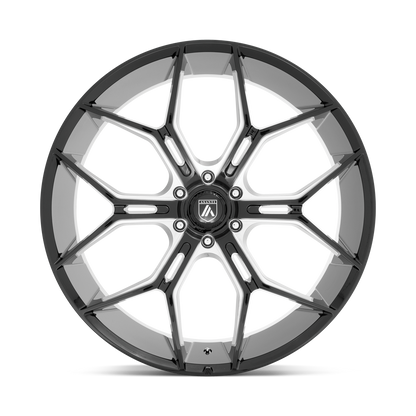 ASANTI WHEELS MONARCH TRUCK 22X9.5 6X135 +38 OFFSET GLOSS BLACK MILLED FORD F150 04-26