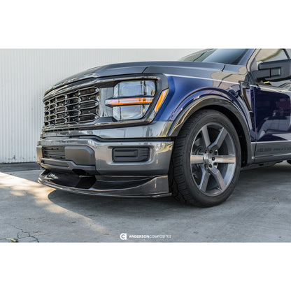ANDERSON COMPOSITES CARBON FIBER FRONT FENDER FLARES TYPE AO FORD F150 21-25