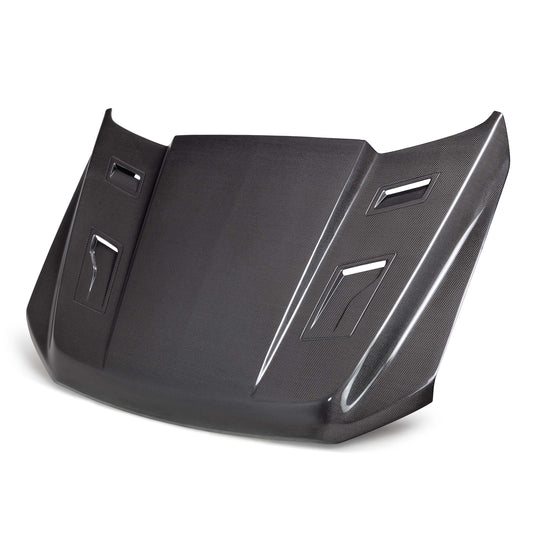 ANDERSON COMPOSITES CARBON FIBER HOOD TYPE AT FORD F150 21-26
