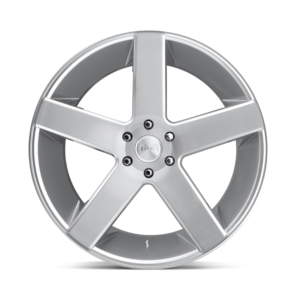 DUB WHEELS BALLER 22X9.5 6X135 +30 OFFSET GLOSS SILVER BRUSHED FORD F150 04-26