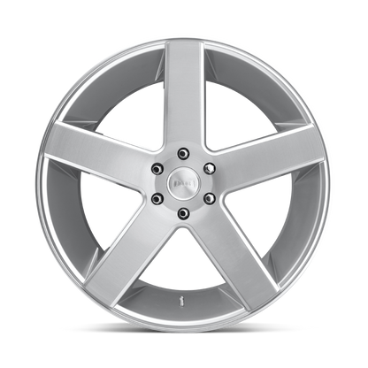 DUB WHEELS BALLER 22X9.5 6X135 +30 OFFSET GLOSS SILVER BRUSHED FORD F150 04-26