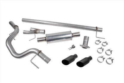 ROUSH PERFORMANCE SIDE EXIT CAT BACK PERFORMANCE EXHAUST BLACK TIP FORD F150 21-26 V8 5.0L