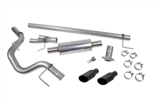 ROUSH PERFORMANCE SIDE EXIT CAT BACK PERFORMANCE EXHAUST BLACK TIP FORD F150 21-26 V8 5.0L