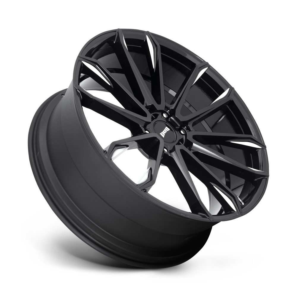 DUB WHEELS CLOUT 24X10 6X135 +30 OFFSET GLOSS BLACK MILLED FORD F150 04-26