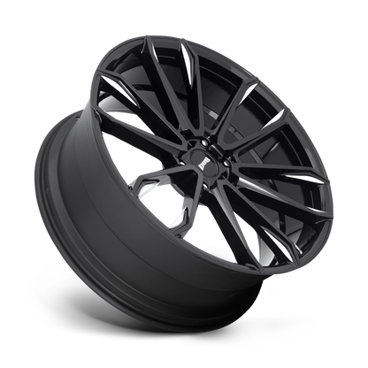 DUB WHEELS CLOUT 24X10 6X135 +30 OFFSET GLOSS BLACK MILLED FORD F150 04-26