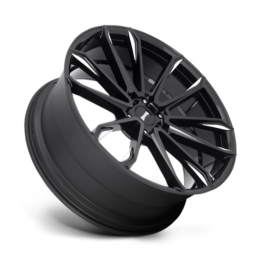 DUB WHEELS CLOUT 24X10 6X135 +30 OFFSET GLOSS BLACK MILLED FORD F150 04-26