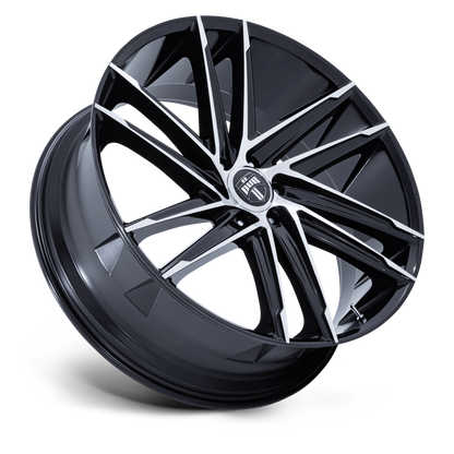 DUB WHEELS BLAZE 26X10 6X135 +30 OFFSET GLOSS BLACK W/ MACHINED FACE FORD 150 04-26