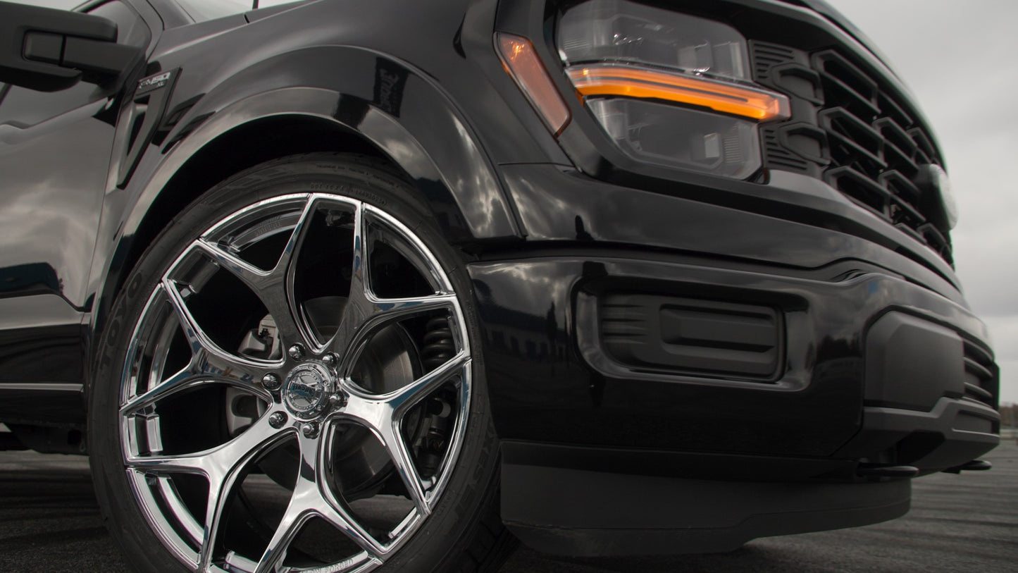 TORQUE WHEELS TW118R VELOCITY CHROME 24X10 6X135 +25 OFFSET FORD F150 04-26