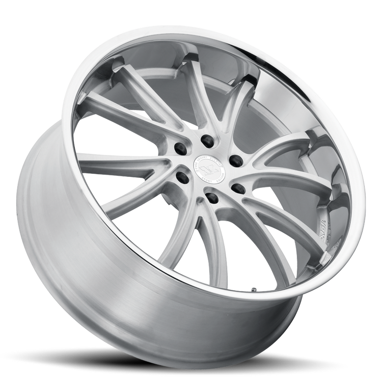 EVOK EV03 24X10 6X135 +30 OFFSET FORD F150 04-PRESENT FULLY BRUSHED W/ STAINLESS LIP