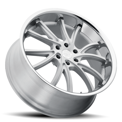 EVOK EV03 24X10 6X135 +30 OFFSET FORD F150 04-PRESENT FULLY BRUSHED W/ STAINLESS LIP