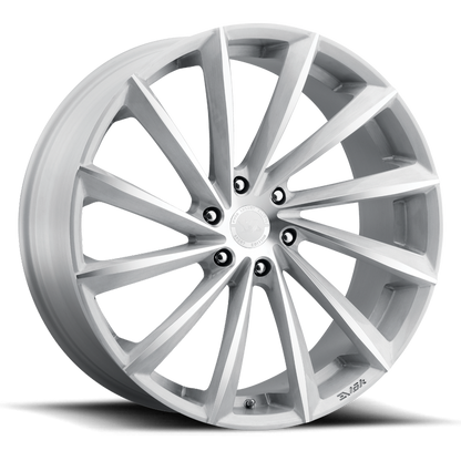 EVOK EV04 26X10 6X135 +30 OFFSET FORD F150 04-PRESENT FULLY BRUSHED W/ MACHINE POLISH FACE