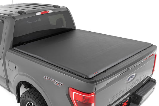 ROUGH COUNTRY SOFT ROLL UP BED COVER FORD F150 15-26