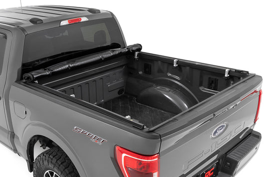 ROUGH COUNTRY SOFT ROLL UP BED COVER FORD F150 15-26