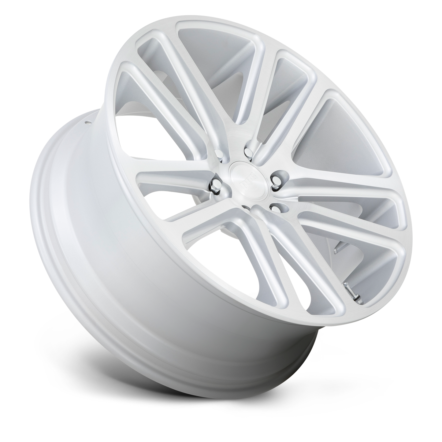DUB WHEELS FLEX 24X10 6X135 +30 OFFSET GLOSS SILVER BRUSHED FACE FORD F150 04-26