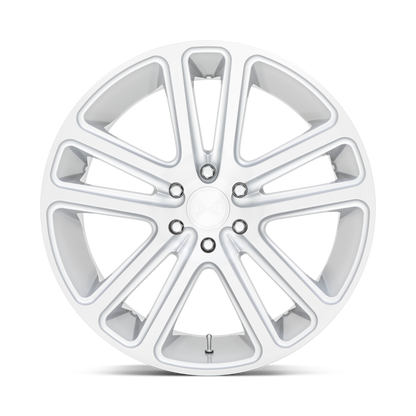 DUB WHEELS FLEX 24X10 6X135 +30 OFFSET GLOSS SILVER BRUSHED FACE FORD F150 04-26