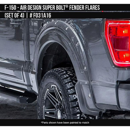 AIR DESIGN SUPER BOLT FENDER FLARE SET FORD F150 21-26