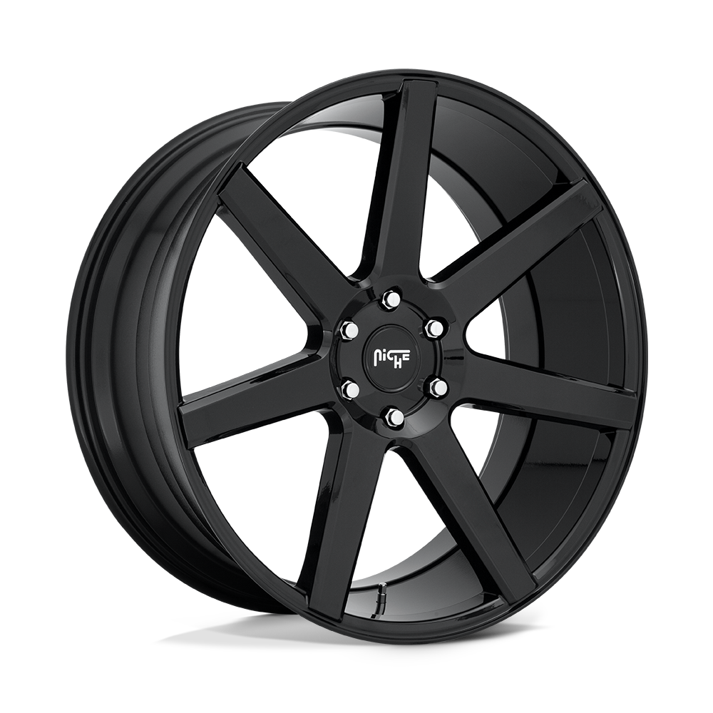 NICHE WHEELS FUTURE 20X9.5 6X135 +30 OFFSET GLOSS BLACK FORD F150 04-26