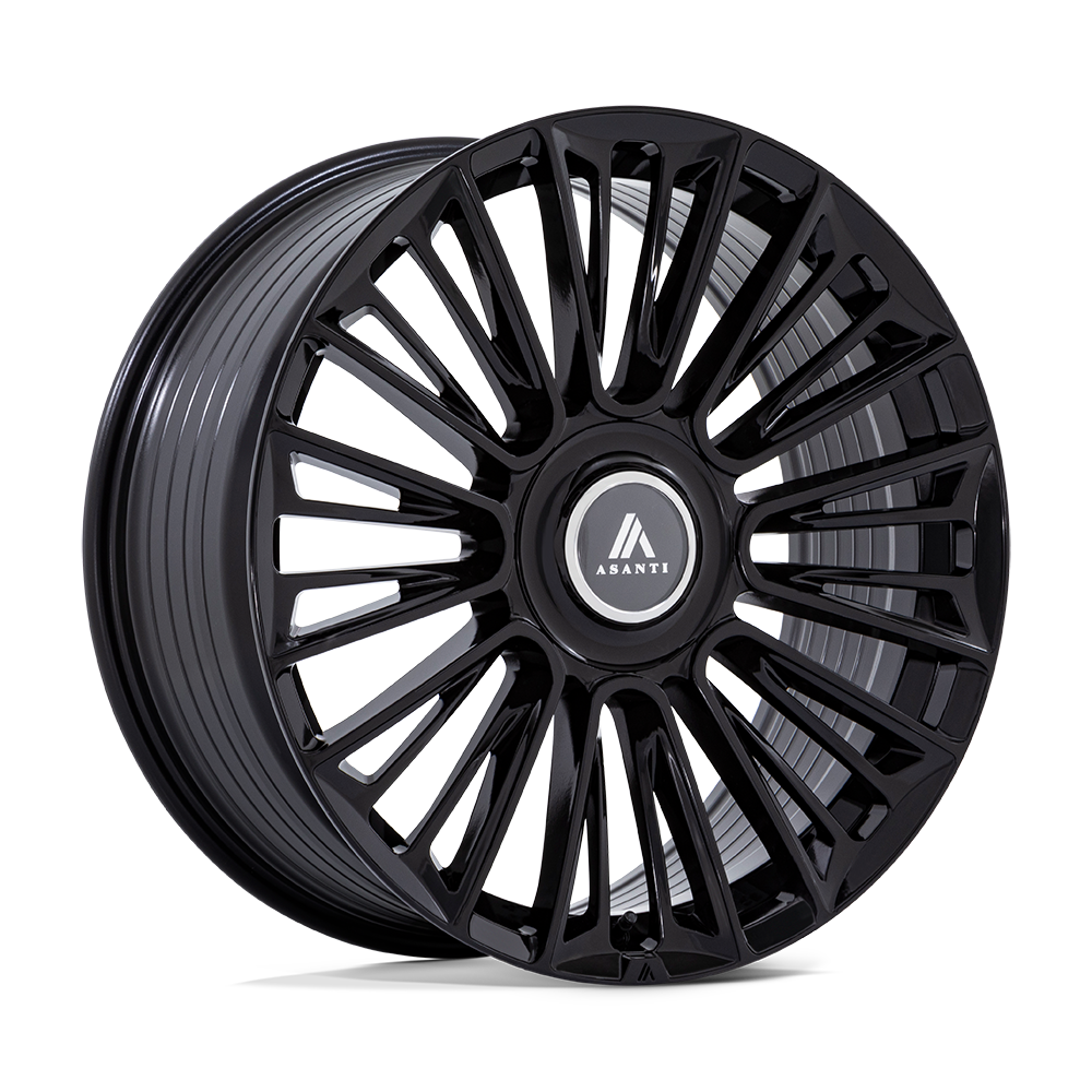 ASANTI WHEELS PREMIER 22X9.5 6X135 +25 OFFSET GLOSS BLACK FORD F150 04-26