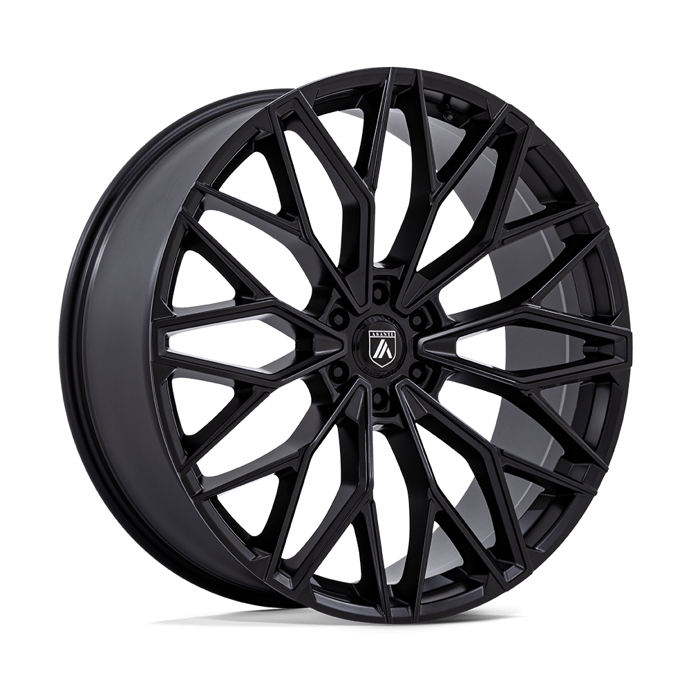 ASANTI WHEELS MOGUL 6 22X9.5 6X135 +30 OFFSET MATTE BLACK FORD F150 04-26