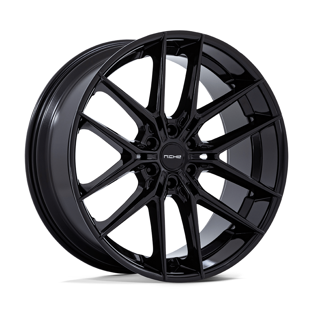 NICHE WHEELS PRODIGY 6 22X9.5 6X135 +25 OFFSET GLOSS BLACK FORD F150 04-26