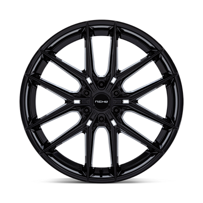 NICHE WHEELS PRODIGY 6 22X9.5 6X135 +25 OFFSET GLOSS BLACK FORD F150 04-26