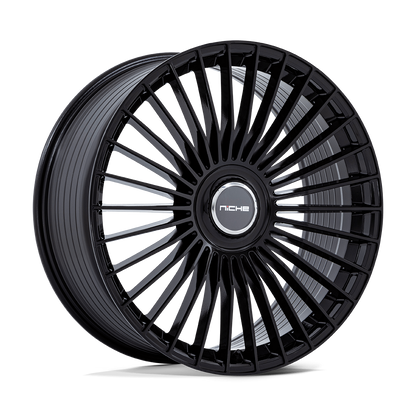 NICHE WHEELS SERENE 22X10 6X135 +30 OFFSET GLOSS BLACK FORD F150 04-26