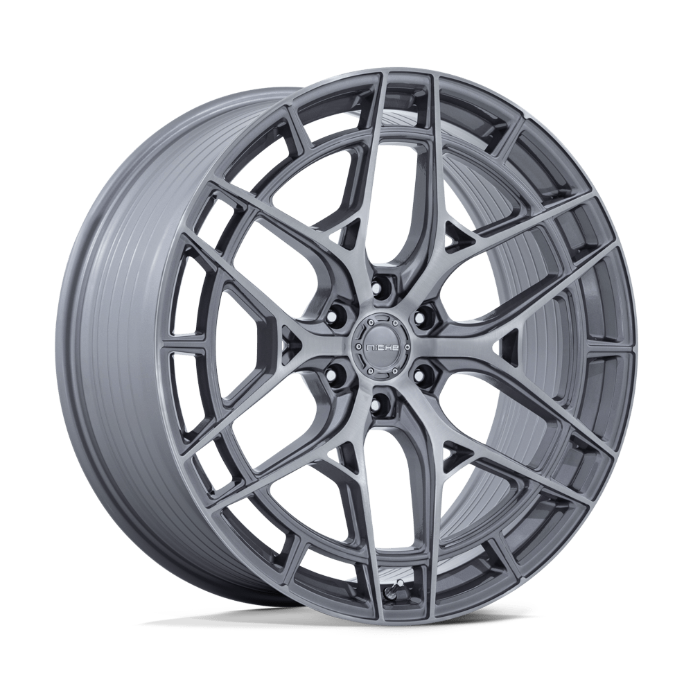 NICHE WHEELS ADRIA 24X10 6X135 +30 OFFSET PLATINUM W/BRUSHED FACE FORD F150 04-26