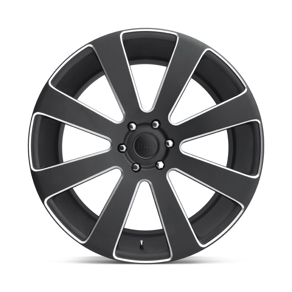 DUB WHEELS 8 BALL 24X10 6X135 +30 OFFSET MATTE BLACK MILLED FORD F150 04-26