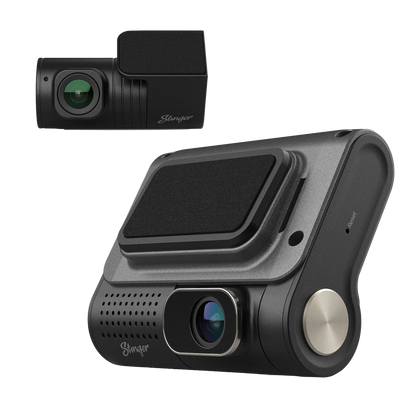 STINGER OPSIS UNIVERSAL 2K QUAD HD FRONT & FHD REAR DASH CAMERA