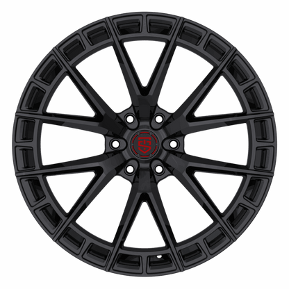 TIS MOTORSPORTS 504B 22X10 6X135 +24 OFFSET GLOSS BLACK FORD F150 04-26