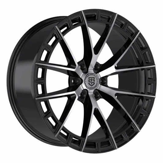 TIS MOTORSPORTS 504MB 22X10 6X135 +24 OFFSET GLOSS BLACK W/ MACHINE FACE FORD F150 04-26