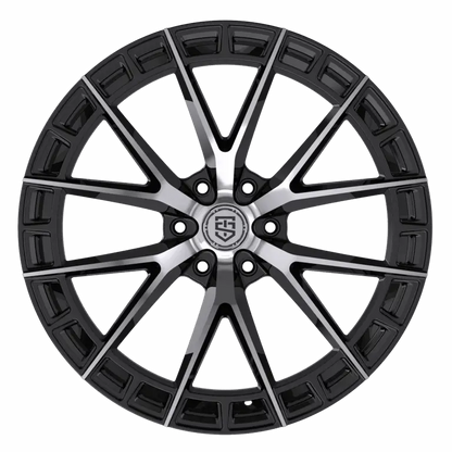 TIS MOTORSPORTS 504MB 22X10 6X135 +24 OFFSET GLOSS BLACK W/ MACHINE FACE FORD F150 04-26