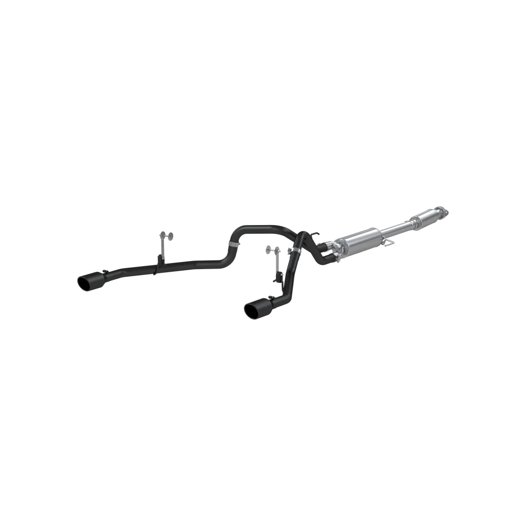 MBRP 3" CAT BACK EXHAUST STREET PROFILE DUAL REAR EXIT BLACK TIPS FORD F150 21-26