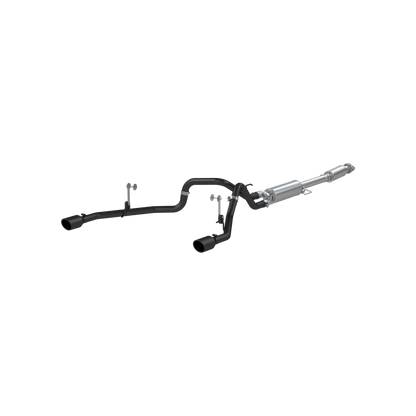 MBRP 3" CAT BACK EXHAUST STREET PROFILE DUAL REAR EXIT BLACK TIPS FORD F150 21-26