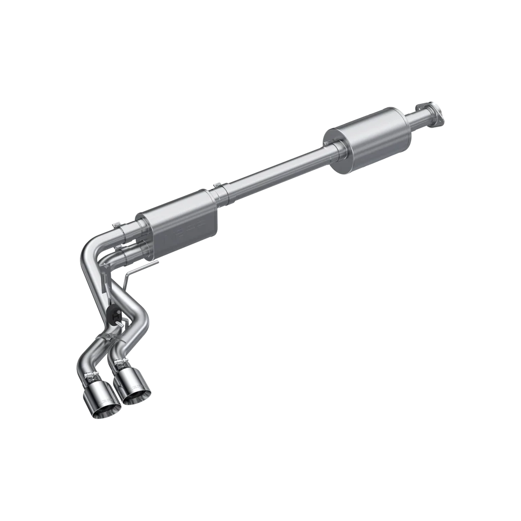 MBRP 3" CAT BACK EXHAUST STREET PROFILE DUAL PRE AXLE EXIT T304SS FORD F150 21-26